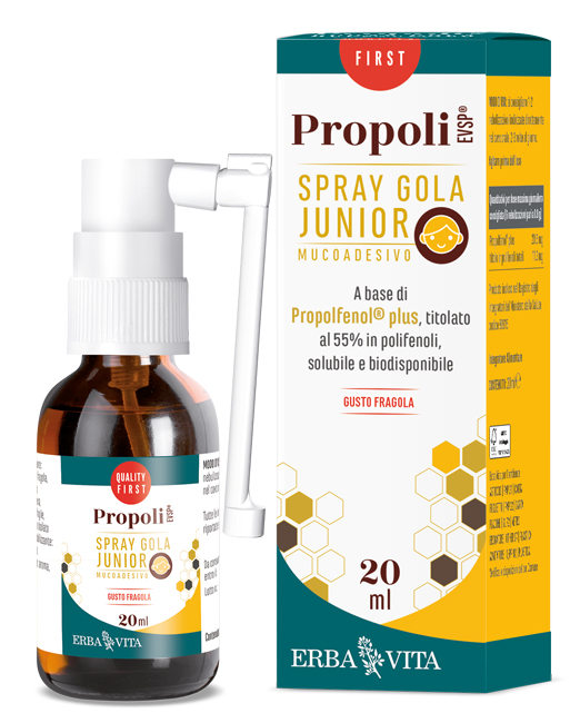 PROPOLI EVSP SPRAY GOLA JUNIOR GUSTO FRAGOLA 20 ML - Fontenova srl