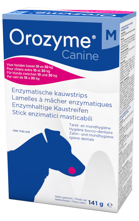 OROZYME CANINE STRISCE ENZIMATICHE MASTICABILI PER CANI DI TAGLIA MEDIA - Fontenova srl