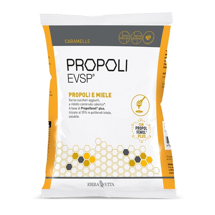 PROPOLI EVSP CARAMELLE PROPOLI MIELE 65 G - Fontenova srl