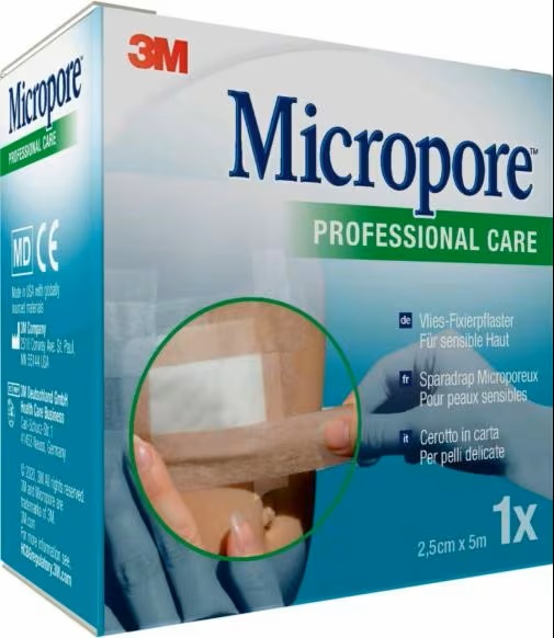 CEROTTO IN CARTA MICROPORE SURGICAL TAPE TAN M5X25MM - Fontenova srl