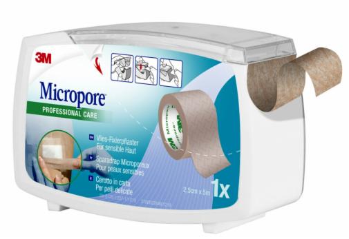 CEROTTO IN CARTA MICROPORE SURGICAL TAPE TAN M5X25MM DISPENSER - Fontenova srl