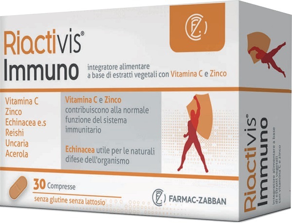 RIACTIVIS IMMUNO 30 COMPRESSE SENZA GLUTINE SENZA LATTOSIO - Fontenova srl