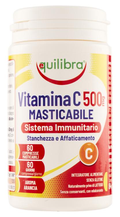 VITAMINA C 500MG MASTICABILE SISTEMA IMMUNITARIO 60 COMPRESSE - Fontenova srl
