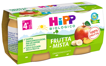 HIPP BIO OMOGENEIZZATO FRUTTA MISTA 2X80 G - Fontenova srl