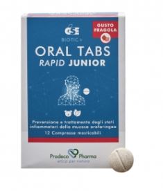 GSE ORAL TABS RAPID JUNIOR FRAGOLA 12 COMPRESSE - Fontenova srl