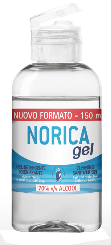 NORICA GEL DETERGENTE IGIENIZZANTE 70% ALCOOL 150 ML - Fontenova srl