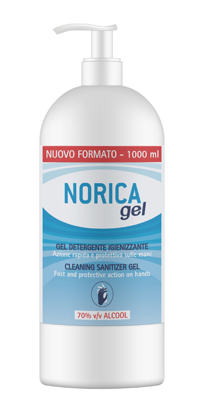 NORICA GEL DETERGENTE IGIENIZZANTE 70% ALCOOL 1000 ML - Fontenova srl