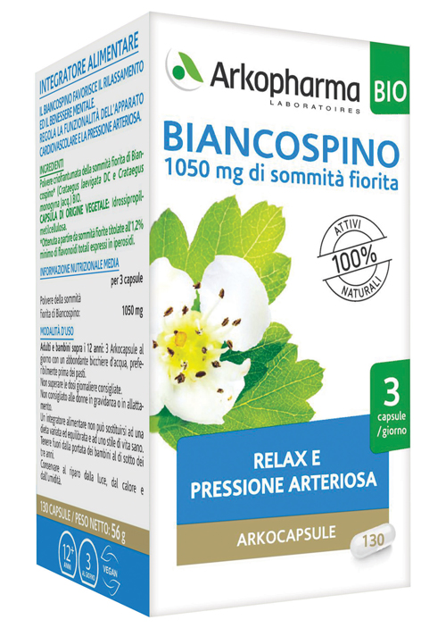 ARKO CAPSULE BIANCOSPINO BIO 130 CAPSULE - Fontenova srl