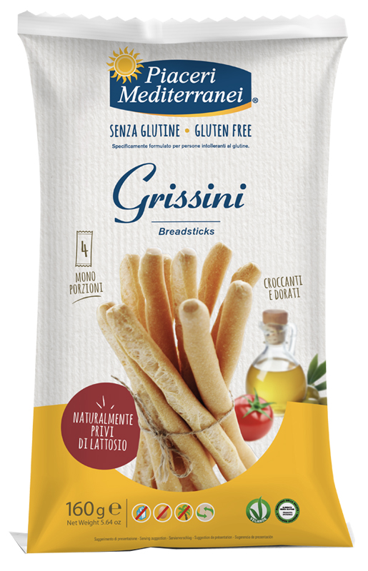 PIACERI MEDITERRANEI GRISSINI 160 G - Fontenova srl