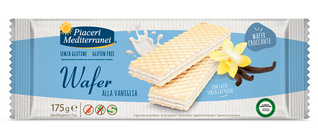 PIACERI MEDITERRANEI WAFER VANIGLIA 175 G - Fontenova srl