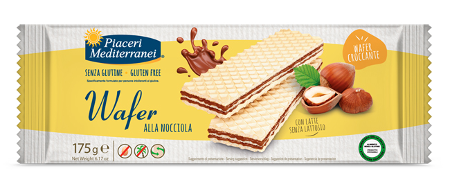 PIACERI MEDITERRANEI WAFER NOCCIOLA 175 G - Fontenova srl