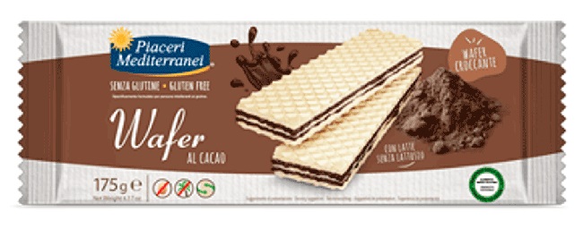 PIACERI MEDITERRANEI WAFER CACAO 175 G - Fontenova srl
