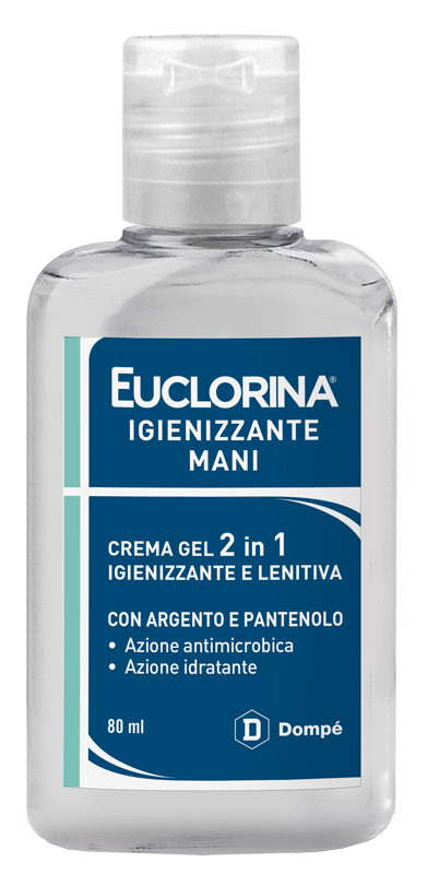 EUCLORINA IGIENIZZANTE MANI CREMA GEL 80 ML - Fontenova srl