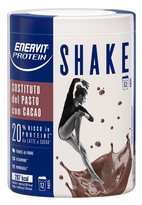 ENERVIT PROTEIN SHAKE CACAO 12 PASTI - Fontenova srl