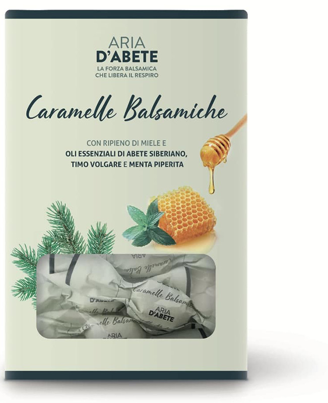 PURAE PURAE CARAMELLE BALSAMICHE 80 G CON OLIO ESSENZIALE ARIA D'ABETE - Fontenova srl