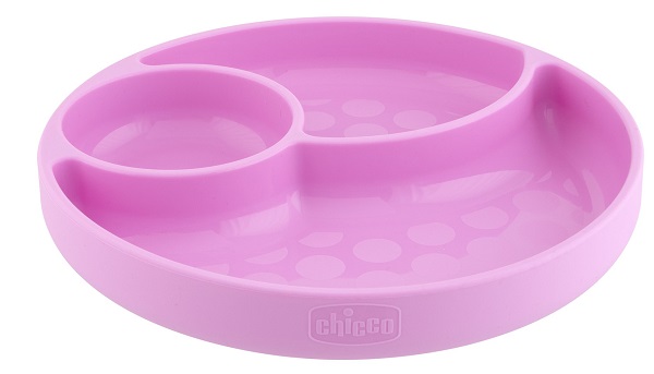 CHICCO PIATTO SILICONE VENTOSA ROSA - Fontenova srl