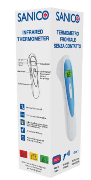 TERMOMETRO FRONTALE SENZA CONTATTO - Fontenova srl