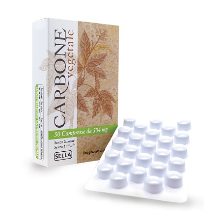CARBONE VEGETALE 50 COMPRESSE - Fontenova srl