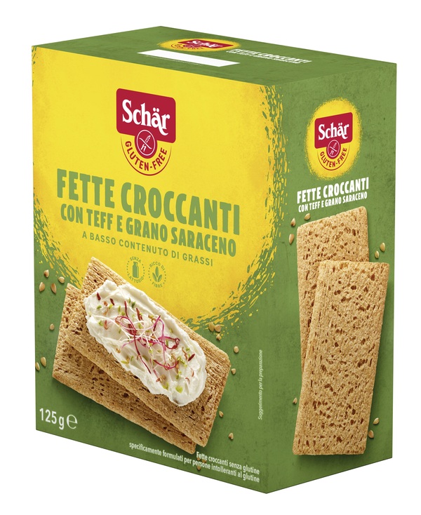 SCHAR FETTE CROCCANTI CON TEFF E GRANO SARACENO SENZA LATTOSIO 125 G - Fontenova srl