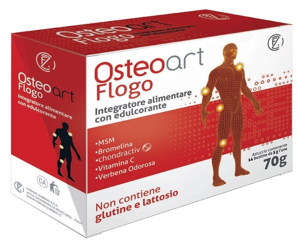 OSTEOART FLOGO 14 BUSTINE CON EDULCORANTE SENZA GLUTINE E LATTOSIO - Fontenova srl