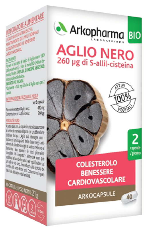 ARKOCAPSULE AGLIO NERO BIO 40 CAPSULE - Fontenova srl