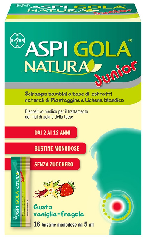 ASPI GOLA NATURA JUNIOR 16 BUSTINE MONODOSE DA 5 ML - Fontenova srl