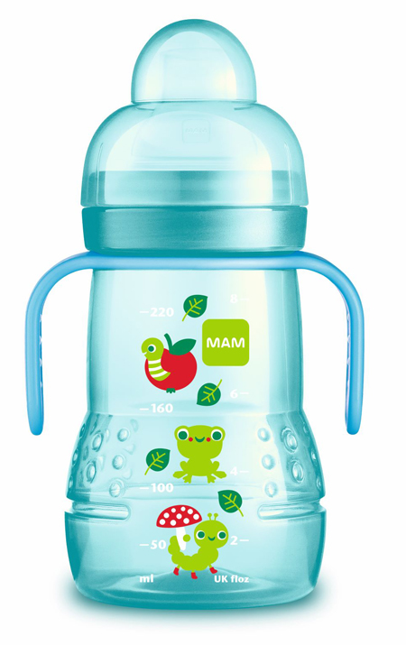 MAM TRAINER 220 ML 4+ BECCUCCIO SOFT SILICONE MASCHIO - Fontenova srl