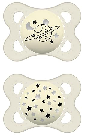 MAM SUCCHIETTO ORIGINAL NIGHT 2-6 MESI SILICONE NEUTRO 2 PEZZI - Fontenova srl