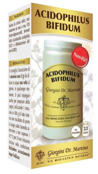 ACIDOPHILUS BIFIDUM POLVERE 100 G - Fontenova srl