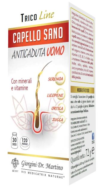 CAPELLO SANO ANTICADUTA UOMO 120 PASTIGLIE - Fontenova srl