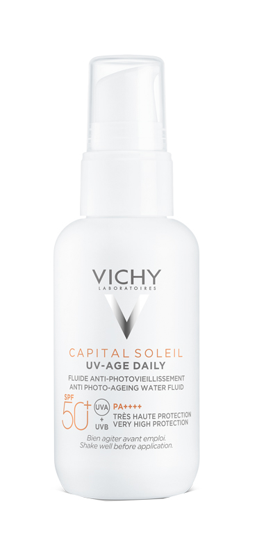 CAPITAL SOLEIL UV-AGE FLUIDO ANTI-FOTOINVECCHIAMENTO SPF50+ 40 ML - Fontenova srl