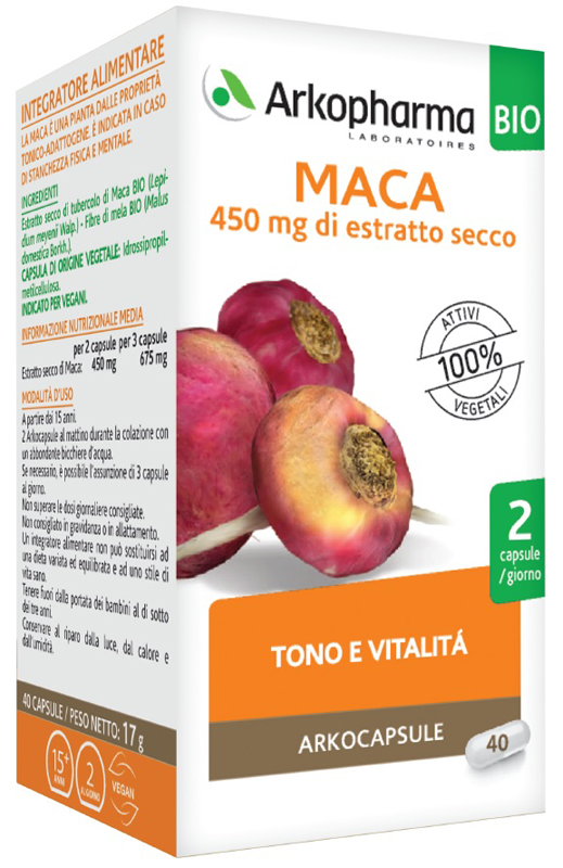 ARKO CAPSULE MACA BIO 40 CAPSULE - Fontenova srl