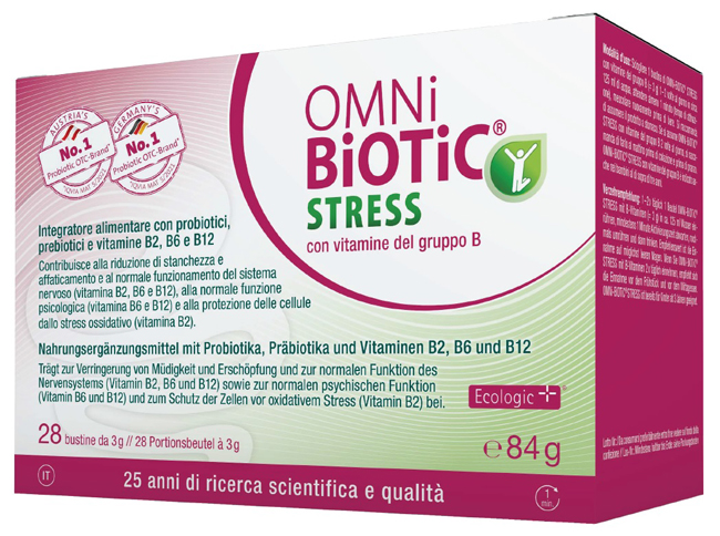 OMNI BIOTIC STRESS VITAMINE GRUPPO B 28 BUSTINE DA 3 G - Fontenova srl