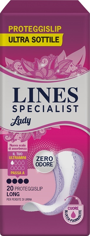 ASSORBENTI PER INCONTINENZA LINES SPECIALIST LADY LONG 20 PEZZI - Fontenova srl