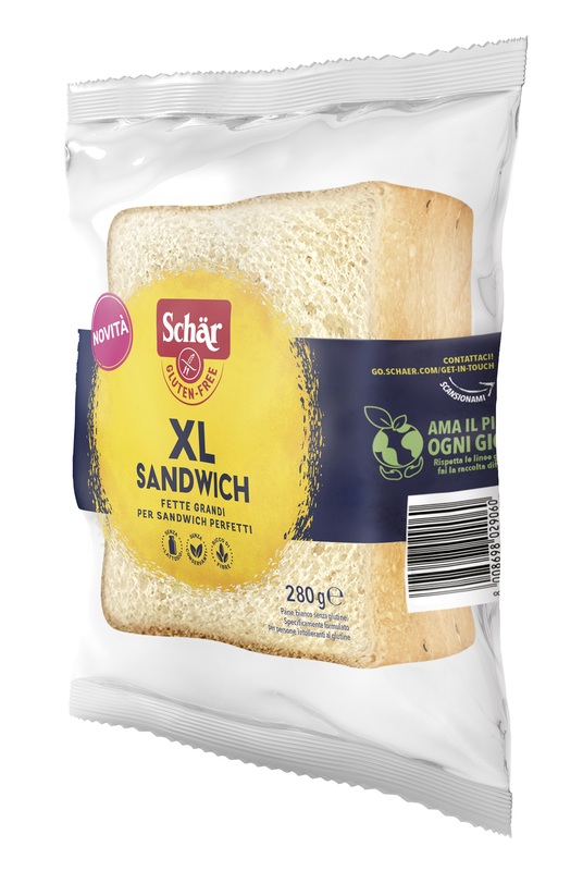 SCHAR XL SANDWICH PANE BIANCO SENZA LATTOSIO 280 G - Fontenova srl