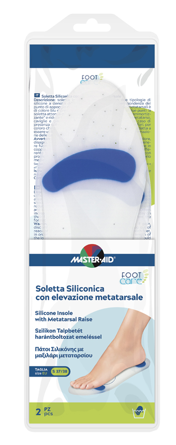 SOLETTA SILICONICA MASTER-AID FOOTCARE SMALL 37-38 METATARSO I4 - Fontenova srl