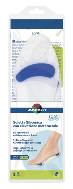 SOLETTA SILICONICA MASTER-AID FOOTCARE XL 43-44 METATARSO I7 - Fontenova srl