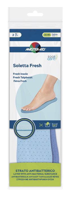 MASTER-AID FOOTCARE SOLETTA FRESH RITAGLIABILE 2 PEZZI I2 - Fontenova srl