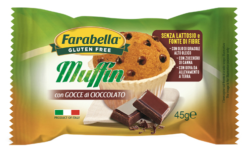 FARABELLA MUFFIN GOCCE DI CIOCCOLATO 45 G - Fontenova srl