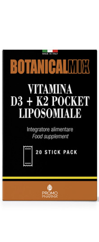 VITAMINA D3 + K2 POCKET BOTANICAL MIX 30 STICK - Fontenova srl