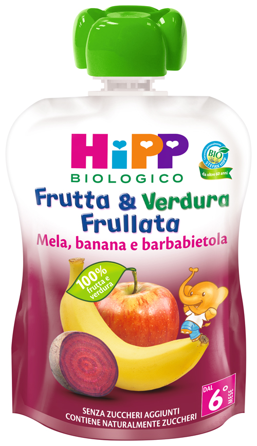 HIPP BIO FRUTTA & VERDURA MELA BANANA BARBABIETOLA 90 G - Fontenova srl