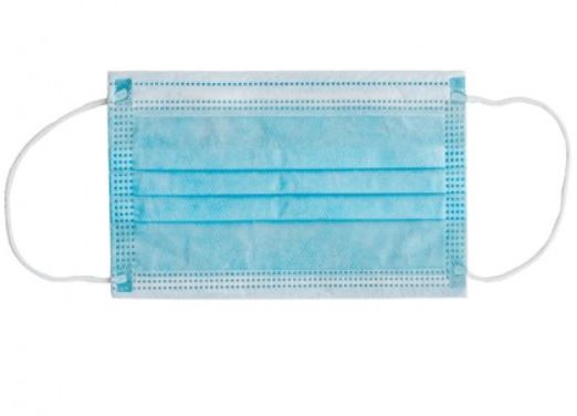 MASCHERINA CHIRURGICA FILTRANTE 98% 3 VELI TIPO IIR CON ELASTICI ADULTI AZZURRA 10 PEZZI - Fontenova srl