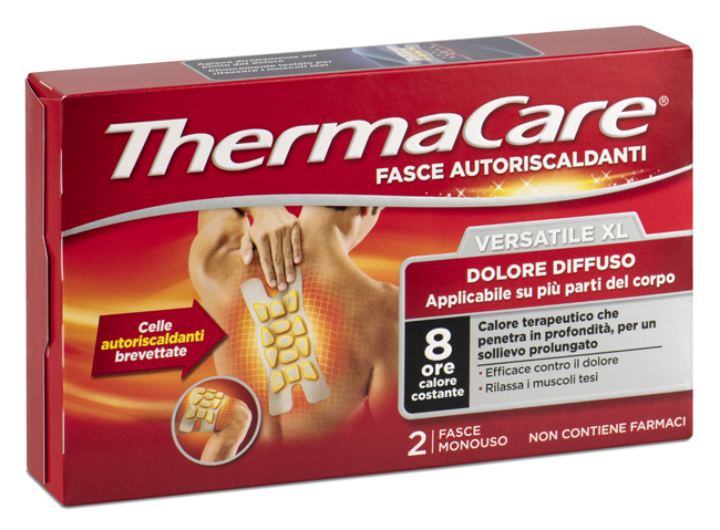 FASCIA AUTORISCALDANTE VERSATILE THERMACARE XL 2 PEZZI - Fontenova srl