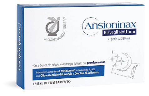 FITOPREPARATORI ITALIANI ANSIONINAX RISVEGLI NOTTURNI 30 PERLE - Fontenova srl