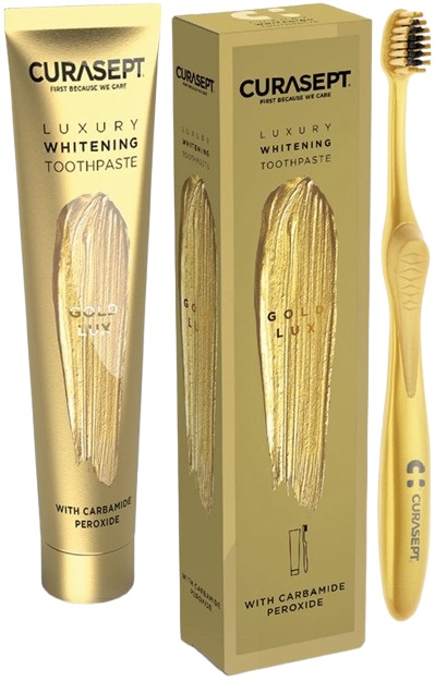 CURASEPT GOLD LUXURY WHITENING DENTIFRICIO 75 ML - Fontenova srl