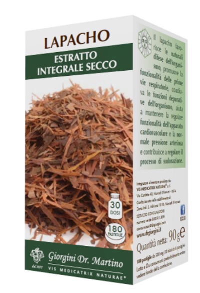LAPACHO ESTRATTO INTEGRALE SECCO 90 G 180 PASTIGLIE - Fontenova srl