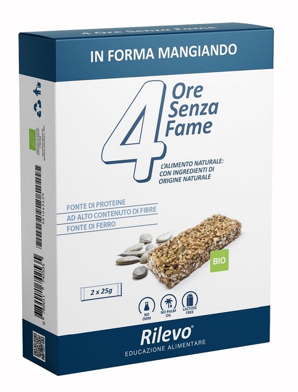 4 ORE SENZA FAME BIO 2 X 25 G RILEVO - Fontenova srl