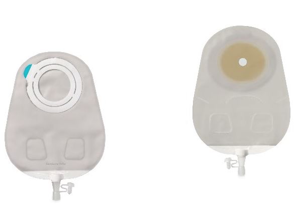 SENSURA MIO FLEX SISTEMA 2 PEZZI CON AGGANCIO ADESIVO SACCA MULTICHAMBER PER UROSTOMIA TRASPARENTE 35MM DA 550 ML 30 PEZZI - Fontenova srl