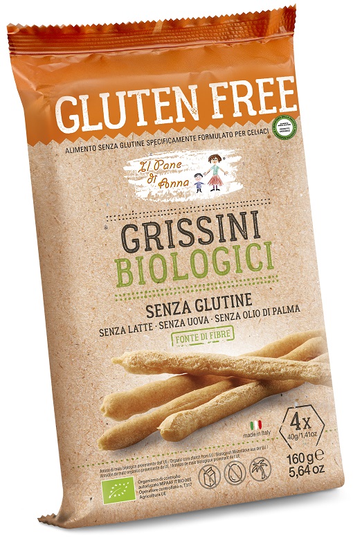 IL PANE DI ANNA GRISSINI BIOLOGICI 160 G - Fontenova srl