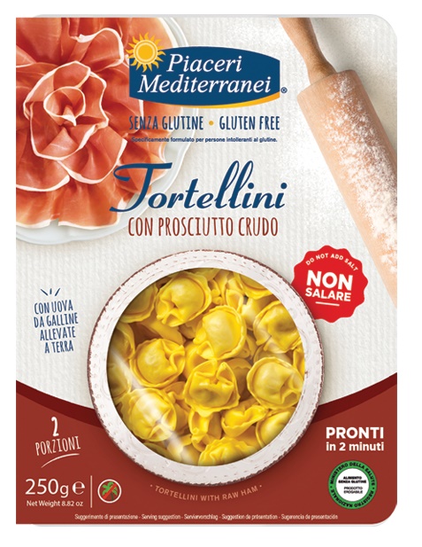 PIACERI MEDITERRANEI TORTELLINI PROSCIUTTO 250 G - Fontenova srl